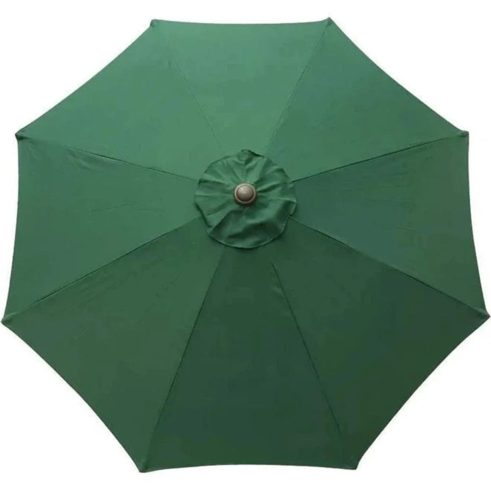 Waterproof Umbrella Parasol With Metal Base Green