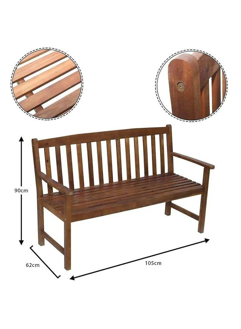 YATAI Solid Wood Harmony Bench Seat 3 Person Seating