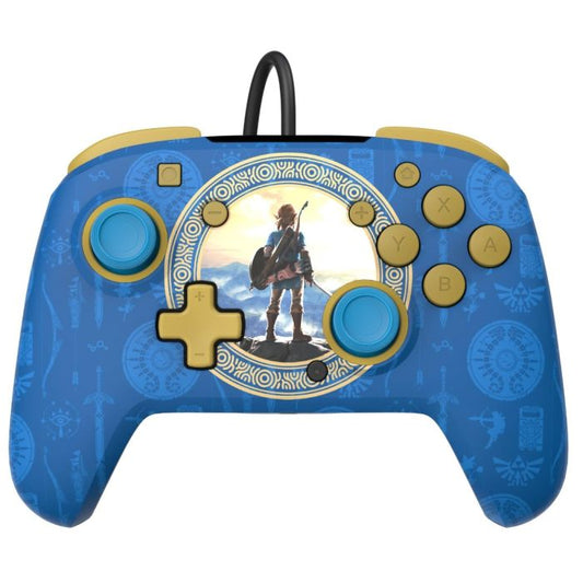 Nintendo Switch Rematch Wired Controller Hyrule Blue