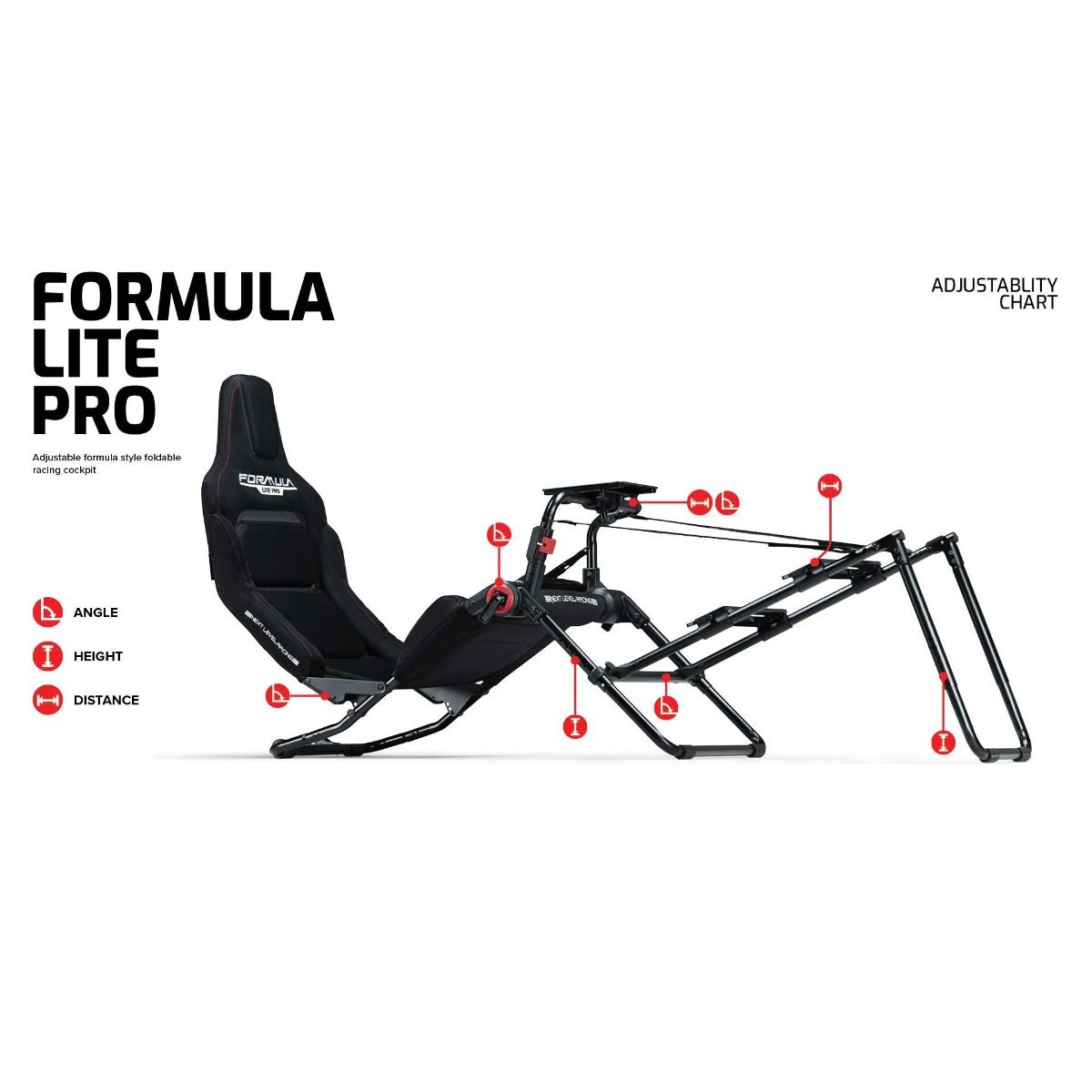 Next Level Racing Formula Lite Pro Foldable Cockpit