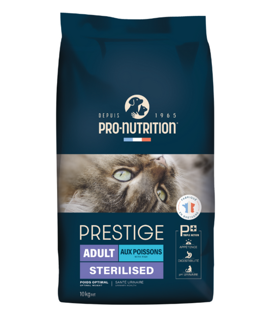 Pro nutrition Prestige Cat Adult Sterilised Fish 10kg