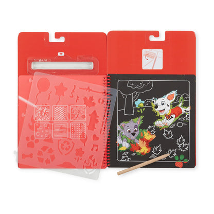 Melissa and Doug Paw Patrol Scratch Art Pad - Marshall