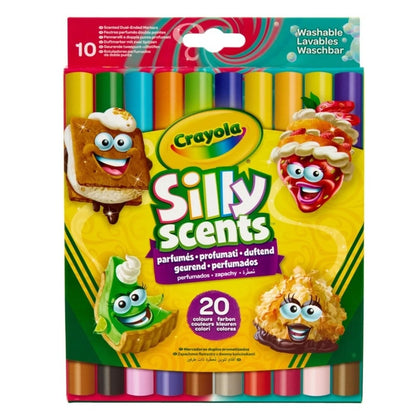Crayola Silly Scents Double-tip Broad Line Markers 10ct X 2 Tips