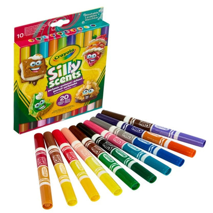 Crayola Silly Scents Double-tip Broad Line Markers 10ct X 2 Tips