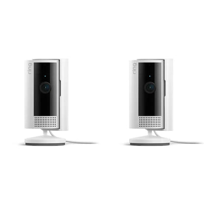 Ring 2nd Gen Plug-In Indoor Camera Pack (2 Pc., 4.9 x 4.9 x 9.6 cm, White)