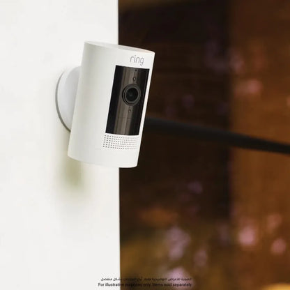 Ring Stick Up Battery-Powered Camera (6 x 6 x 9.7 cm, White)