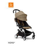 Stokke YOYO3 White Frame & 6+ Toffee Bundle