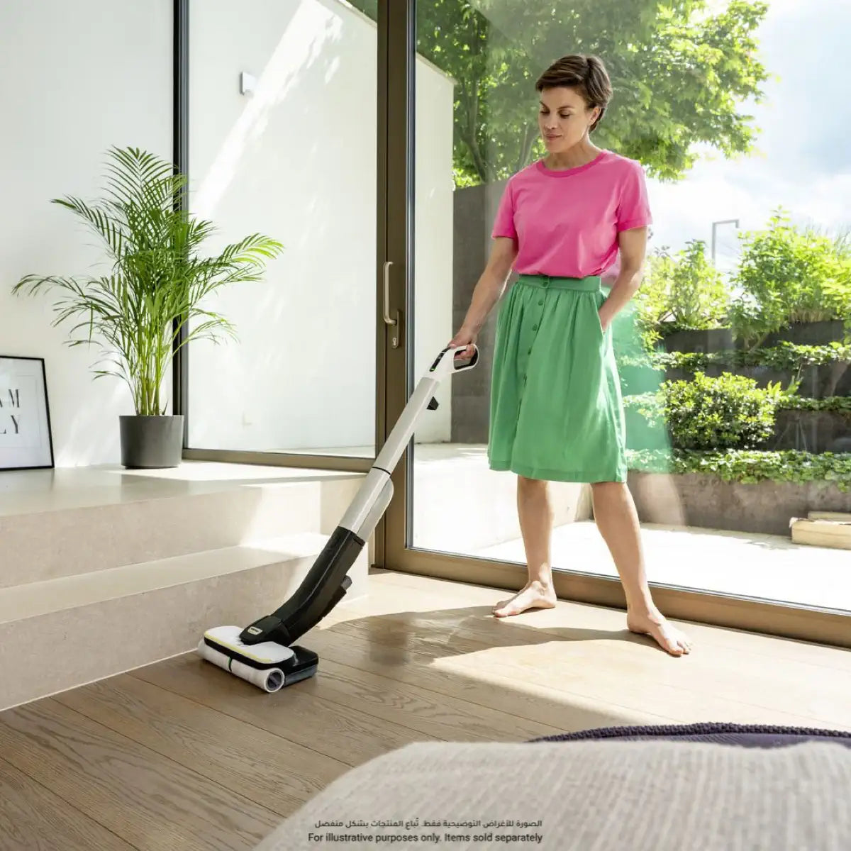 Karcher FC 4-4 Battery Powered Cordless Hard Floor Cleaner W/Battery Set (400 ml)