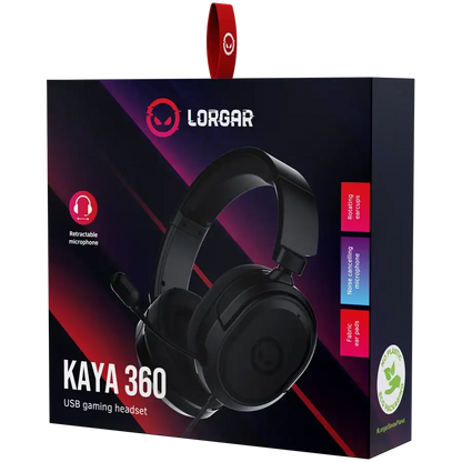 LORGAR Kaya 360, USB Gaming Headset with Microphone