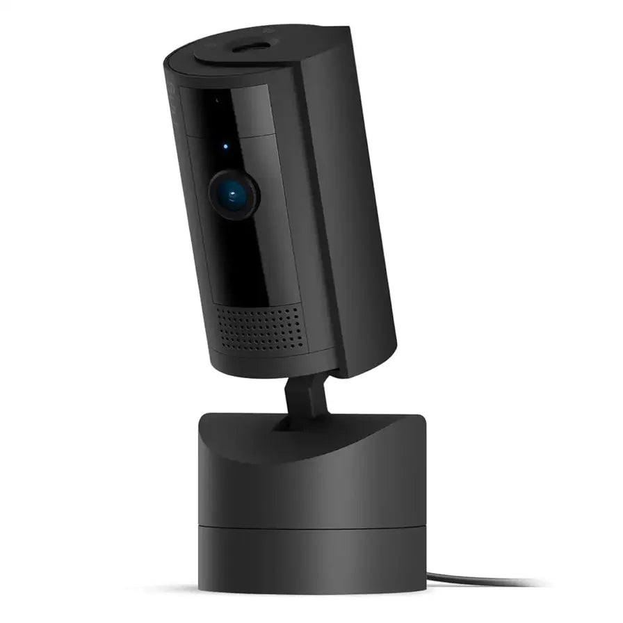 Ring Motion Detection Pan-Tilt Indoor Camera (Black, 6.0 x 6.0 x 14.7 cm)