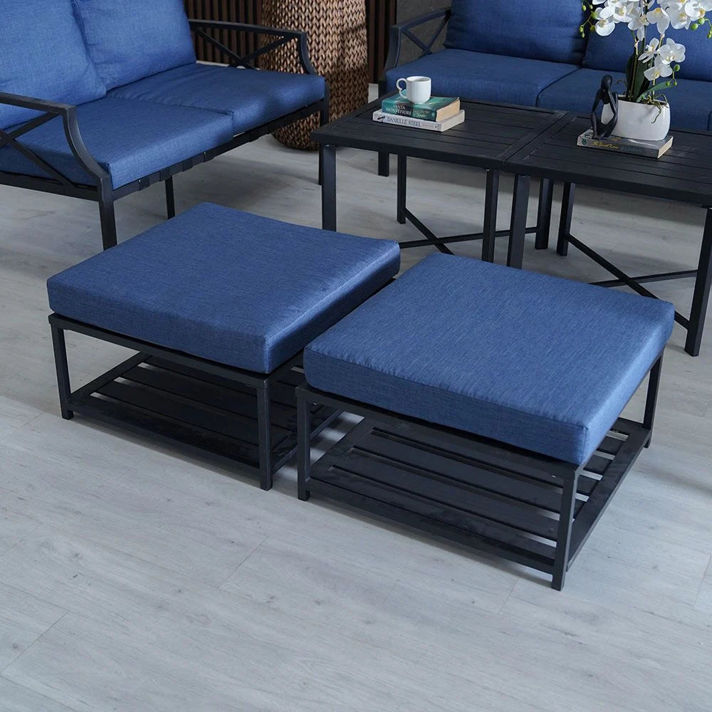 Torino 7 Seater Sofa Set - Blue