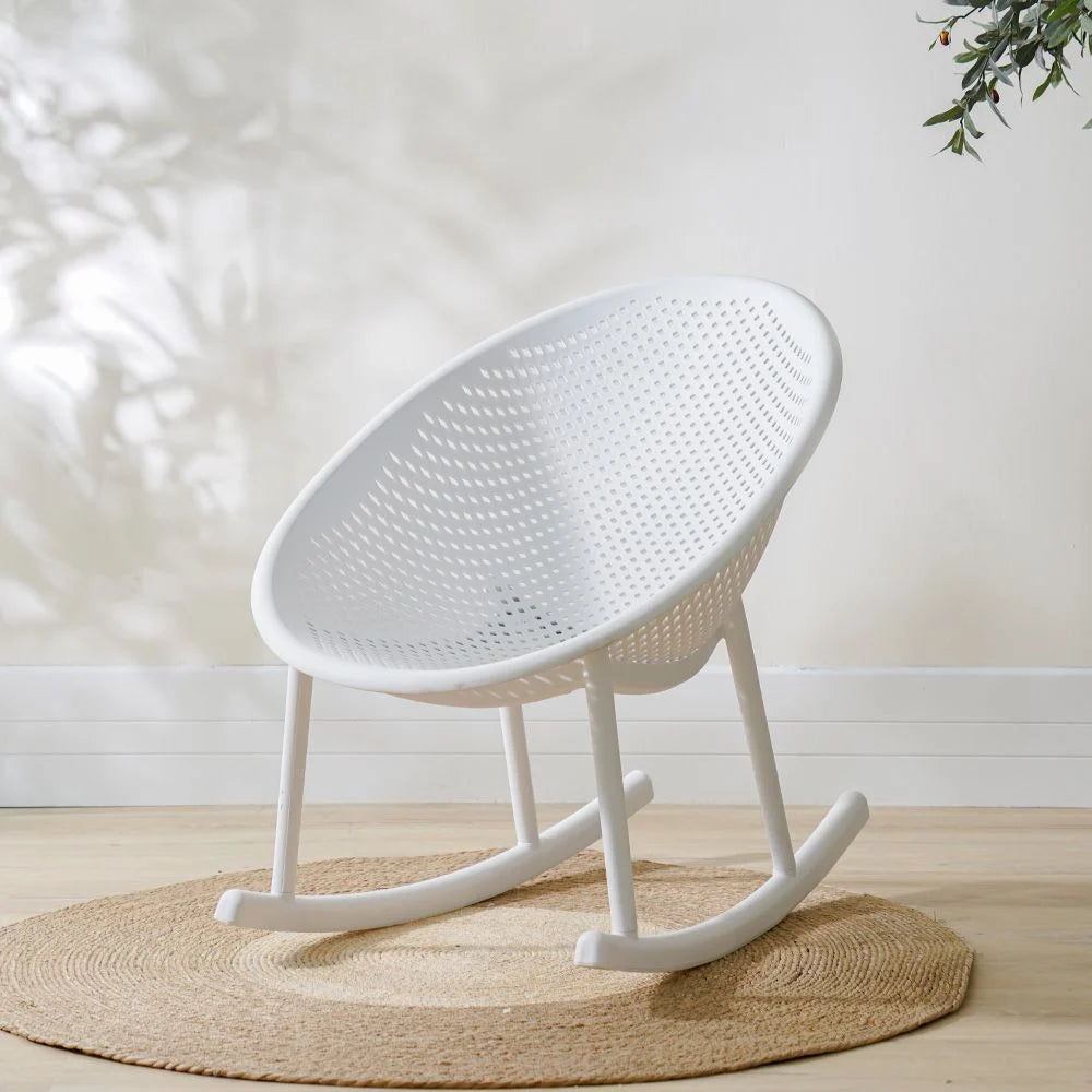 Rayan Rocking Chair - White