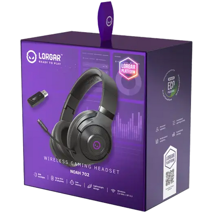 LORGAR Noah 702 Wireless Gaming Headset – Black
