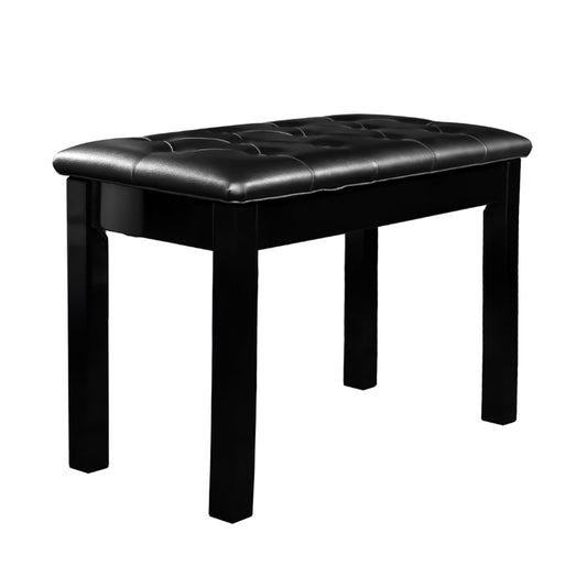 Artesia Pro Leather Bench 78 X 39 Cm, for Grand Piano Black