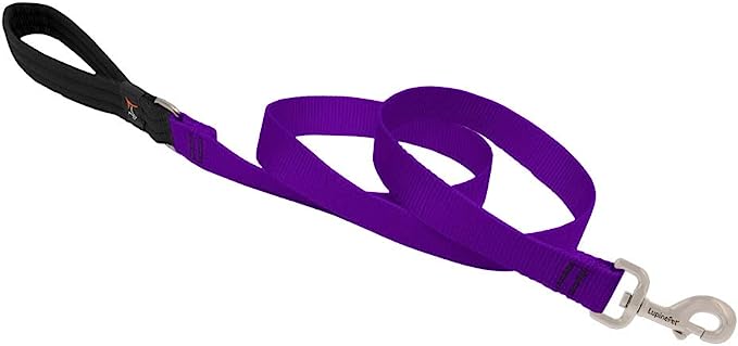 LupinePet Harness Leash for Dogs Purple 1inch