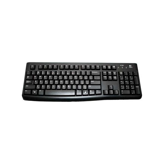 Logitech K120 USB Wired Keyboard - Black (Arabic/English) - 920-002546