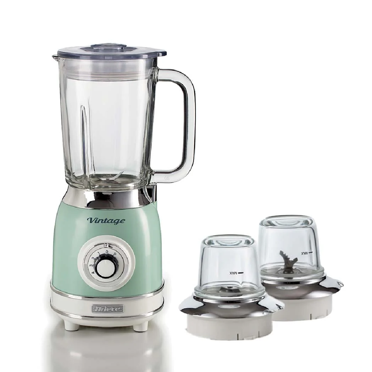 Ariete Vintage Blender Glass + 2Mill Cream/Green 583/25