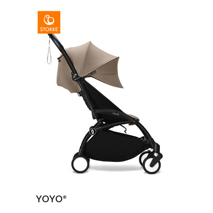 Stokke YOYO3 Black Frame & 6+ Taupe Bundle
