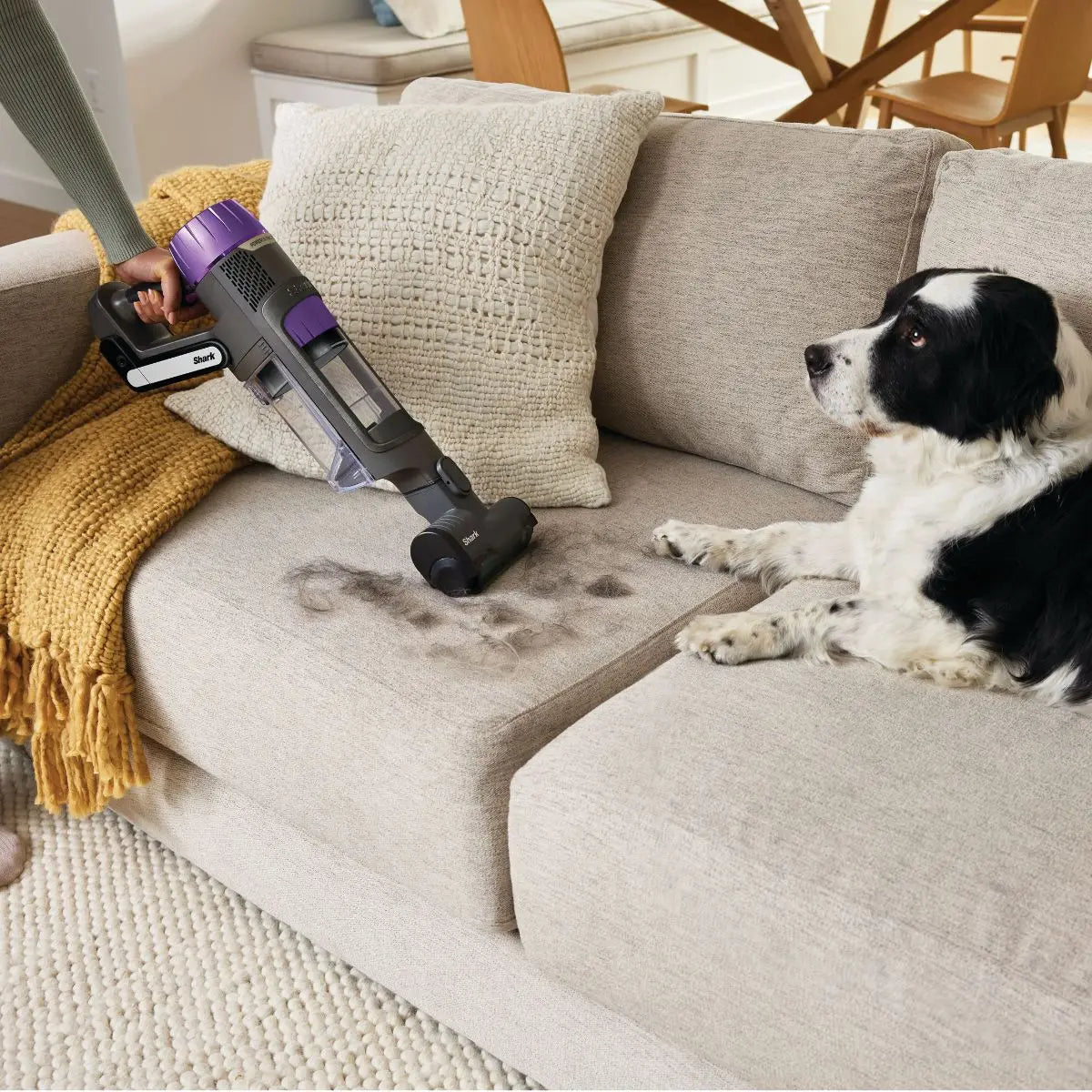 Shark PowerDetect Clean & Empty Cordless Pet Vacuum IP3251MET - Mocha Grey / Brass