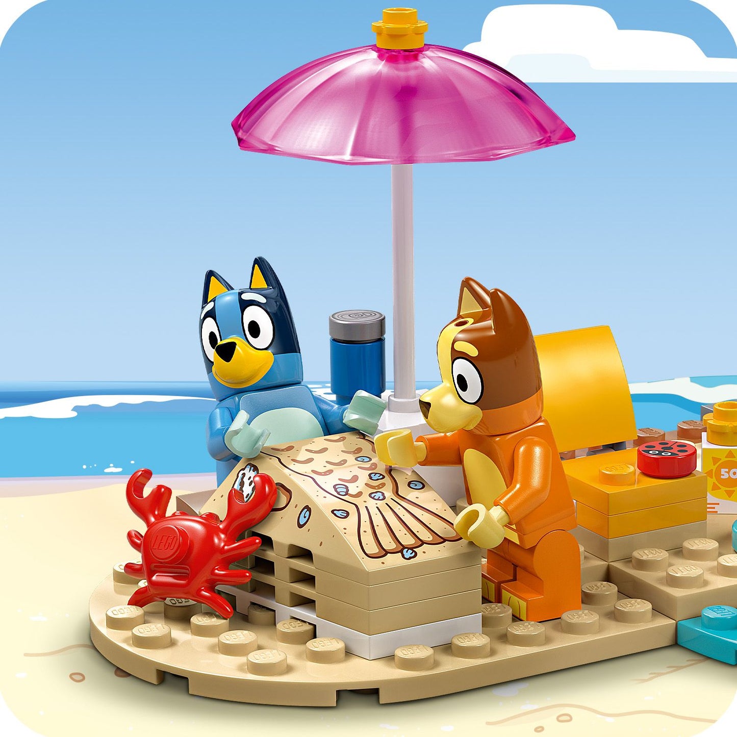 LEGO Bluey: Bluey’s Beach & Family Car Trip