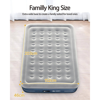 IDOO Air Bed Inflatable Double Mattress with Built-in Electric Pump