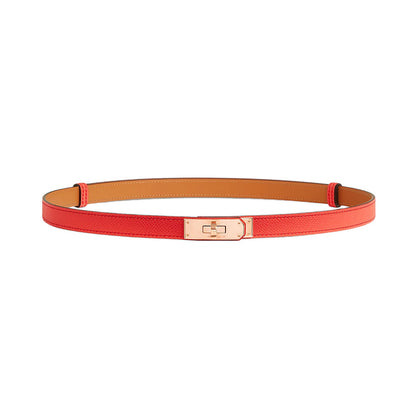 Hermes Kelly 18 Belt Orange Field