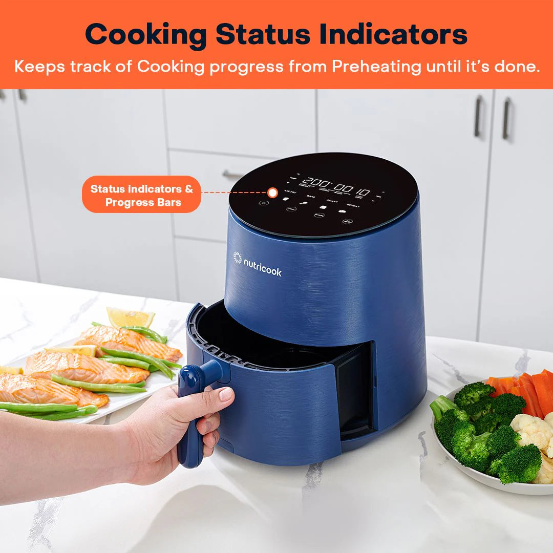 Nutricook - Air Fryer Mini v2 3.3L - Blue