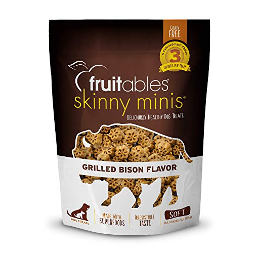 Fruitables Skinny Minis Dog Treats Grilled Bison 141gm