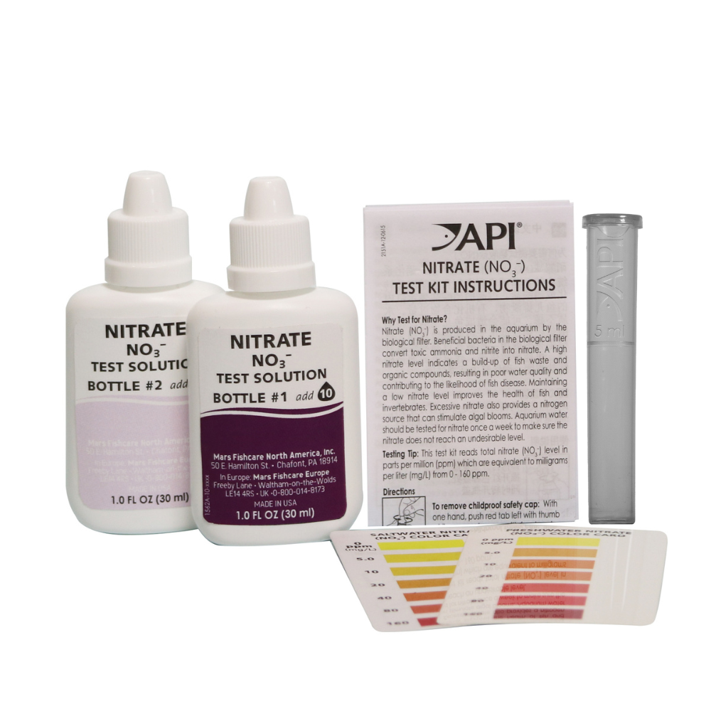 API Nitrate NO3 Test Kit 0 to 160ppm Range 90 Count Fresh & Saltwater Aquarium