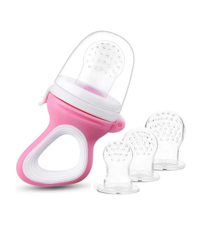 Babyjem - Silicone Fruit & Vegetable Feeder -  6+ Months -  Pink