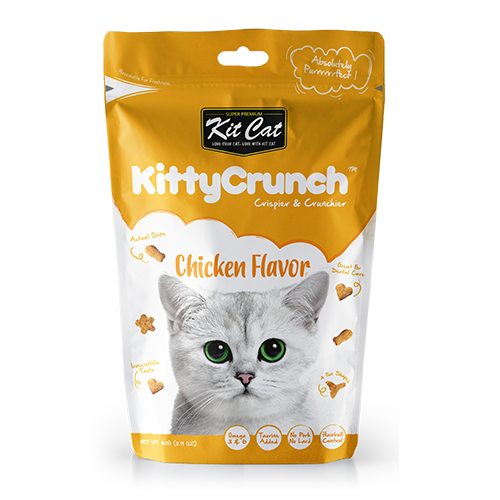 Kit Cat Kitty Crunch Chicken Flavor Cat Treat 60gm