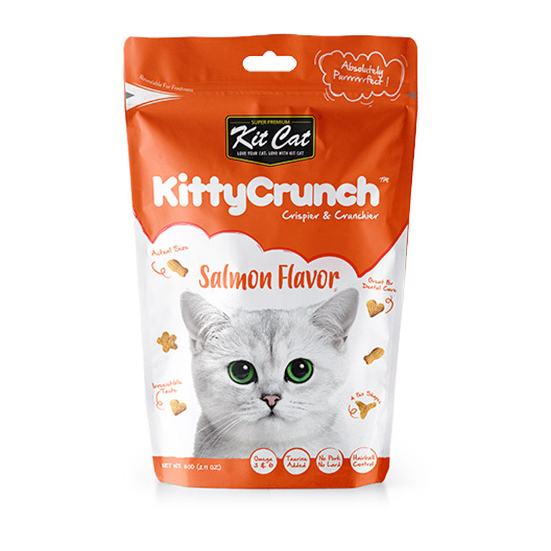 Kit Cat Kitty Crunch Salmon Flavor Cat Treat 60gm