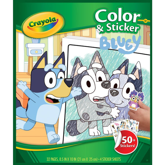 Crayola Color & Sticker Book Bluey