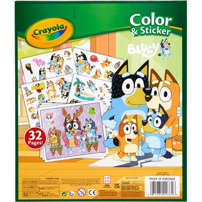Crayola Color & Sticker Book Bluey