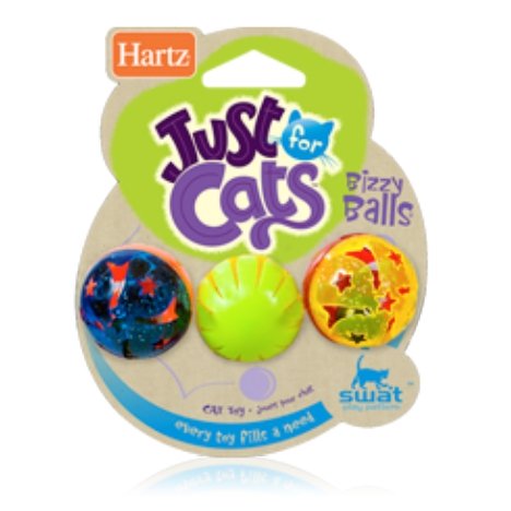 Hartz Just For Cats Bizzy Balls Cat Sound Toy