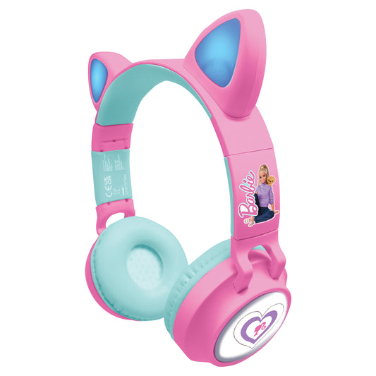 Lexibook - Barbie Wireless Rechargeable Headphones with Light