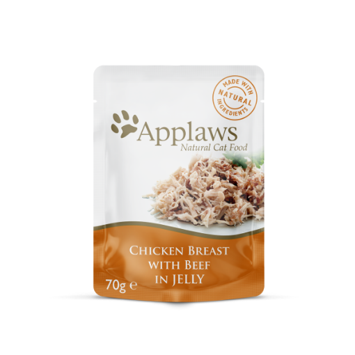 Applaws Cat Chicken With Beef Jelly Wet Food Pouch 70gm