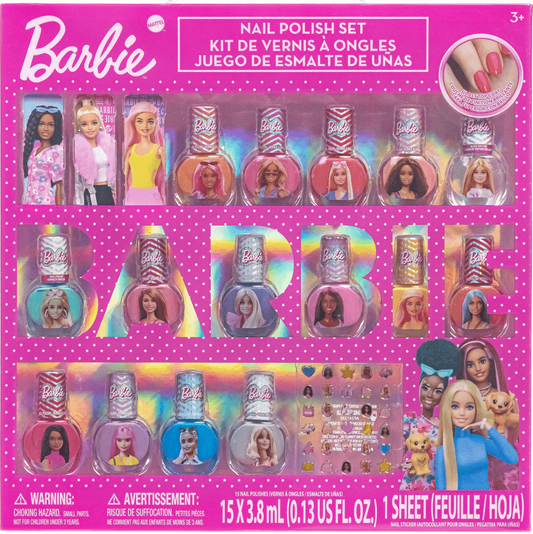 Townley Girl Barbie 18 Pk Nail Polish Set