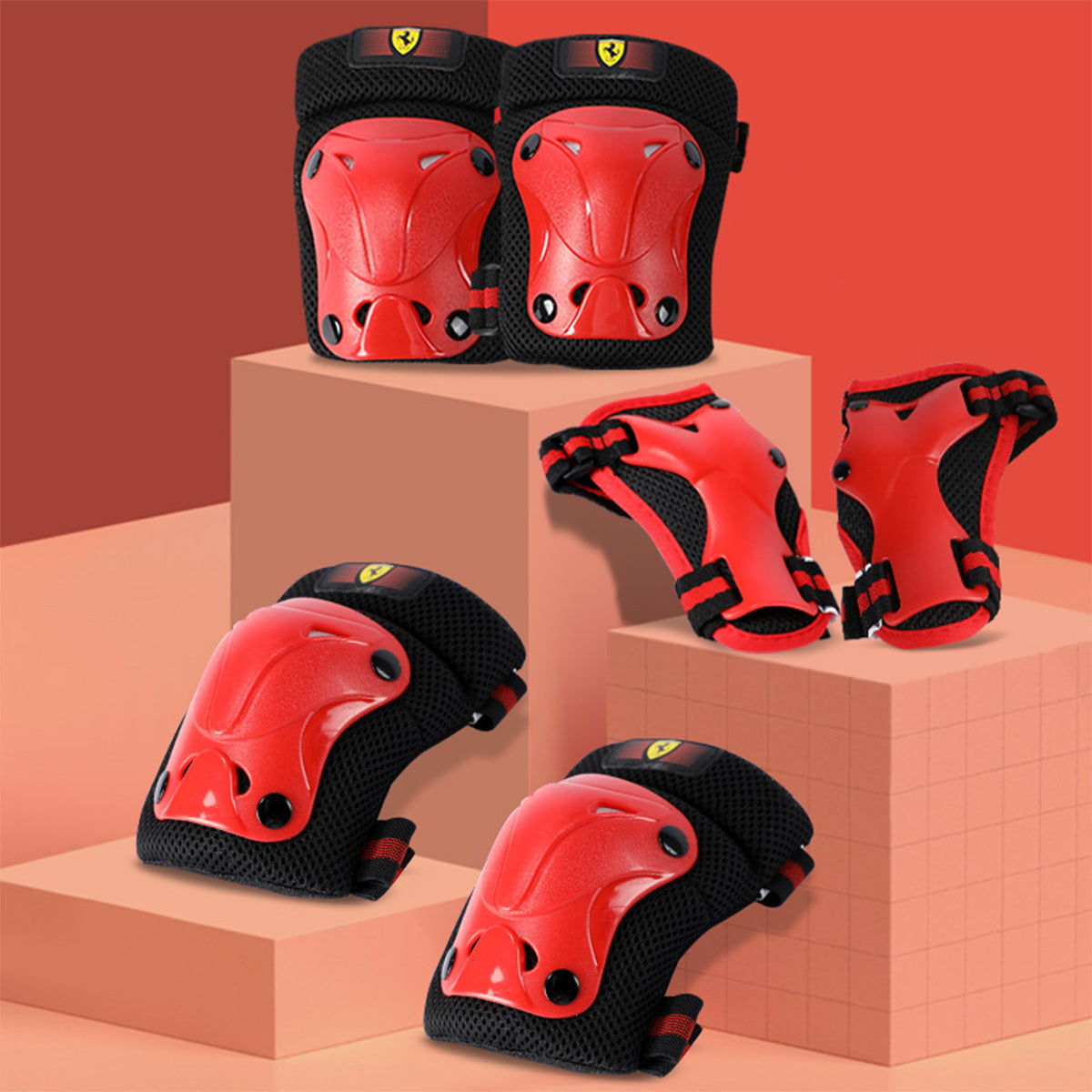 Ferrari Skate Protector Set XXS red