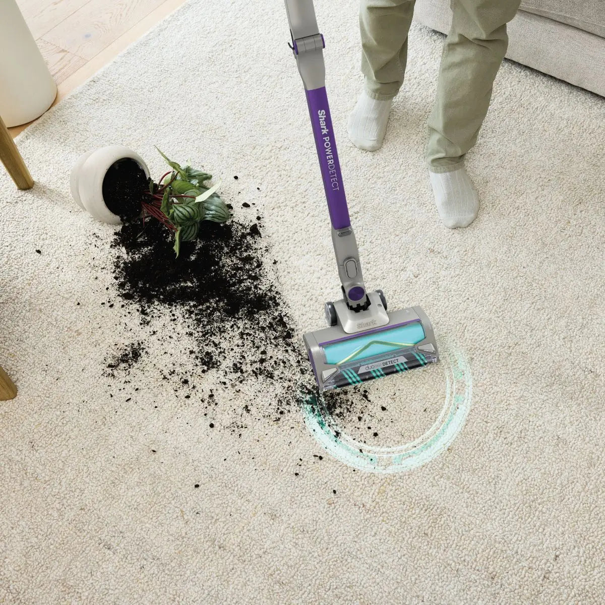 Shark PowerDetect Cordless Vacuum Cleaner IP1251MET - Mocha Grey / Brass