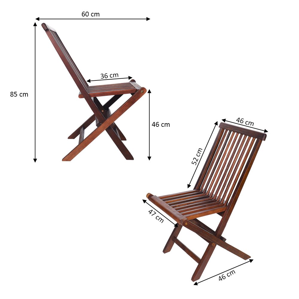 Yatai Foldable Eucalyptus Wood Chair