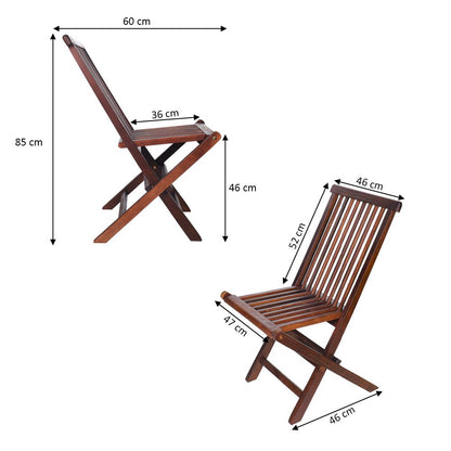 Yatai Foldable Eucalyptus Wood Chair