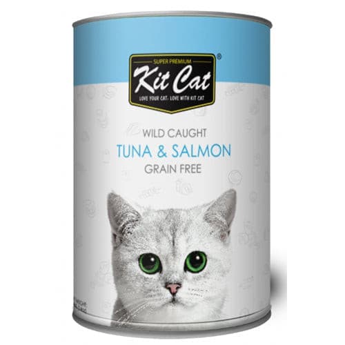 Kit Cat Atlantic Tuna with Wild Salmon Canned Cat Food 400gm