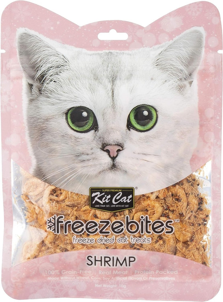 Kit Cat Freeze Bites Shrimp Freeze Dried Cat Treats 10g