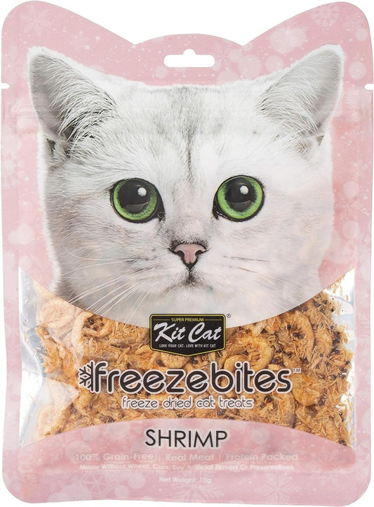 Kit Cat Freeze Bites Shrimp Freeze Dried Cat Treats 10g