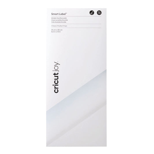 Cricut Joy Smart Label Writable Removable Vinyl Sheets (5.5x13)