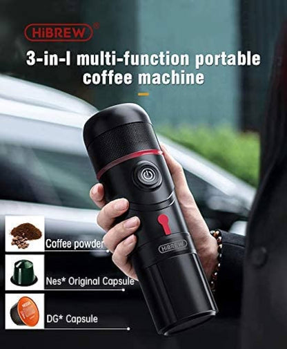 HiBREW 3 in 1 Portable Machine Wireless Chargeable Black