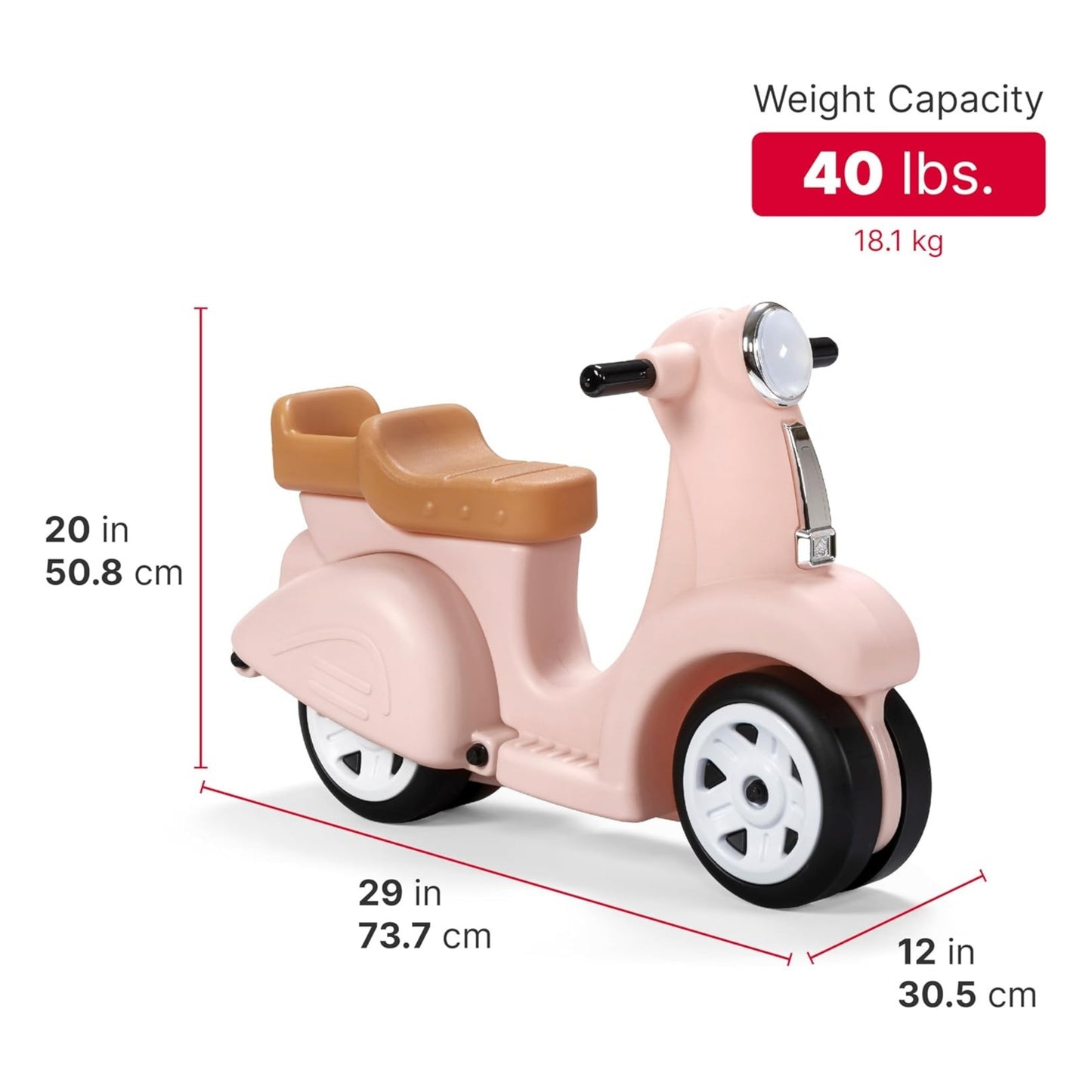 Step2 Ride Along Scooter - Pink