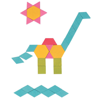 Lelin Wooden Mosaic Blocks 250pcs