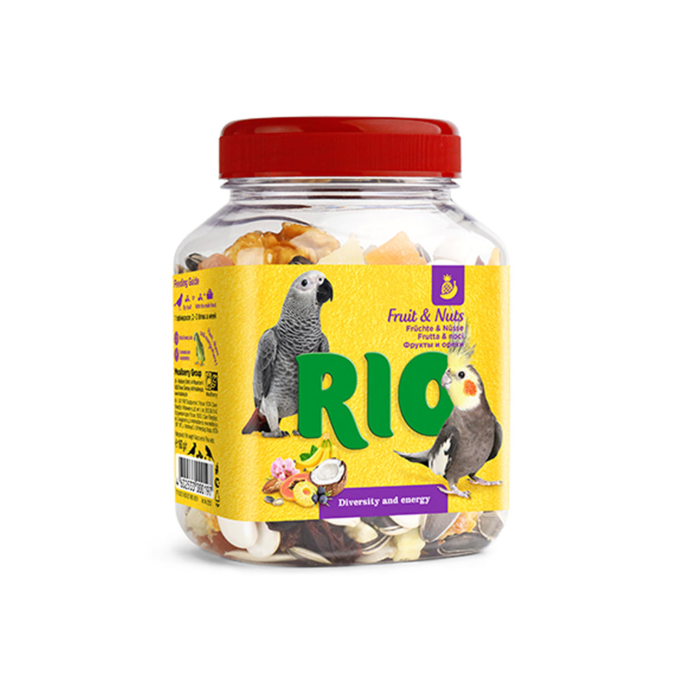 RIO Fruit and Nuts Mix Natural Treats for Birds 160gm